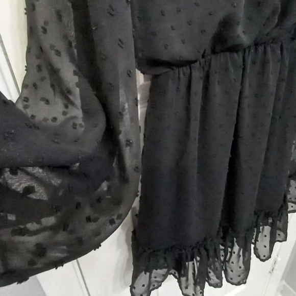 Blue rain black mini dress - Picture 11 of 14